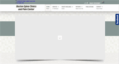 Desktop Screenshot of bostonspineclinics.com
